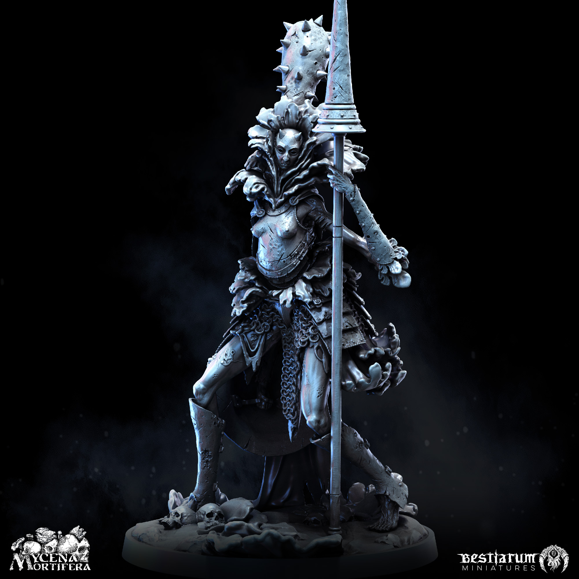 Fungal Knight with Lance | Mycena Mortifera | Undead